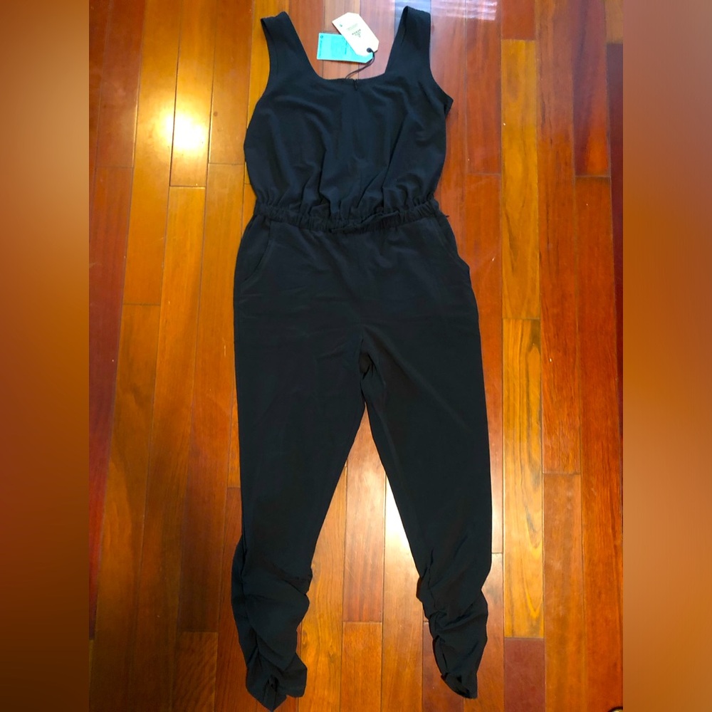 New with tags! Prana Railay Black zipper front jumpsuit size small!